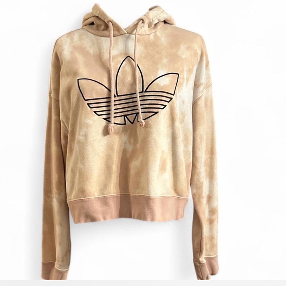Adidas Originals all over print Cropped Hoodie size Small